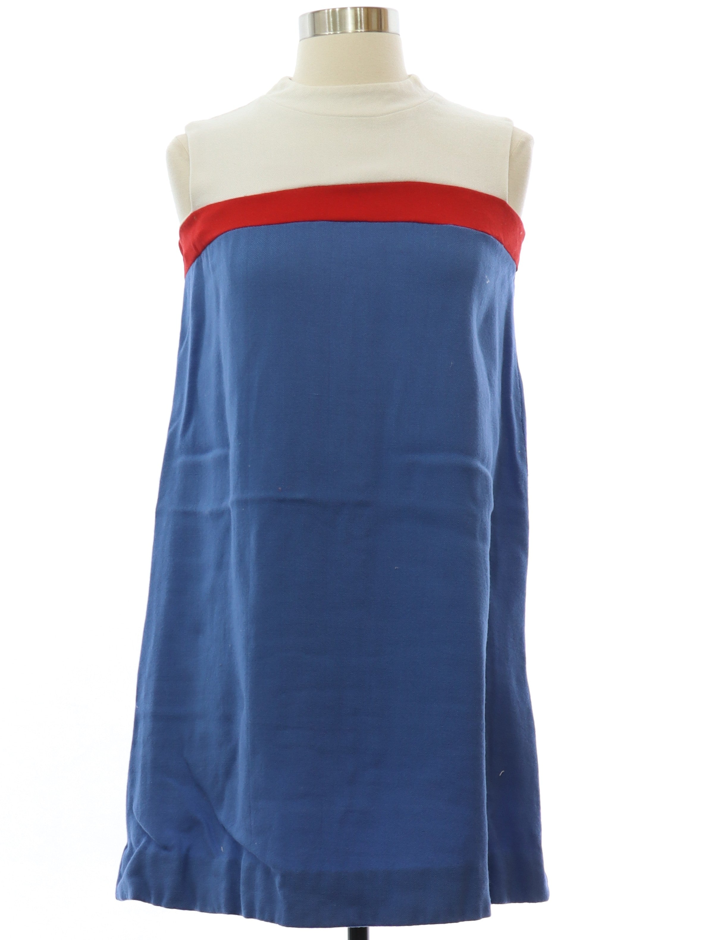 Womens Mod Rayon Blend Mini Dress