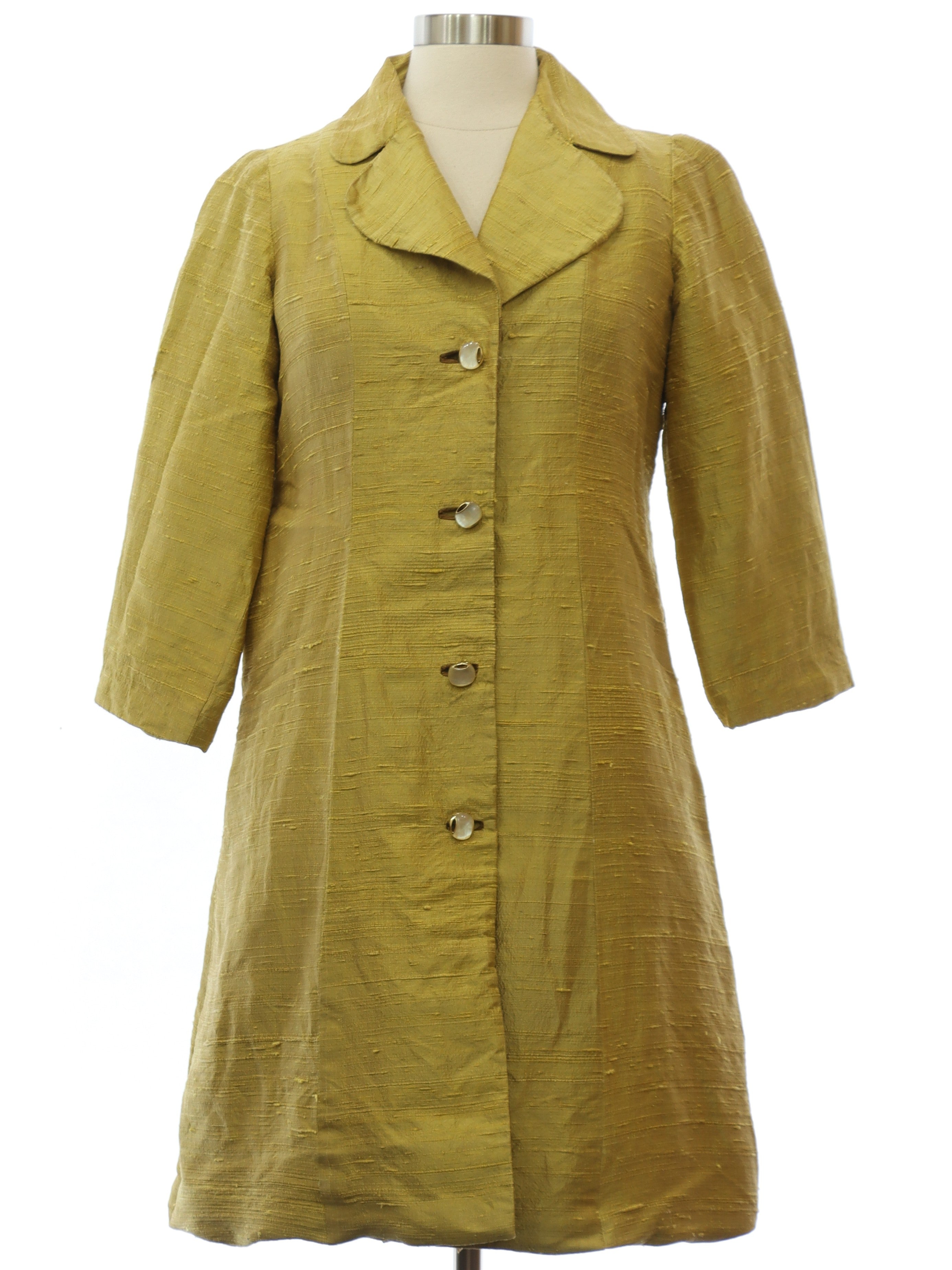 Womens Shantung Fiber Coat Jacket