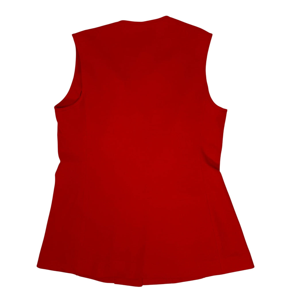 Vintage 70s Montgomery Ward Women’s 13/14 Vest & Red Blazer Set Polyester