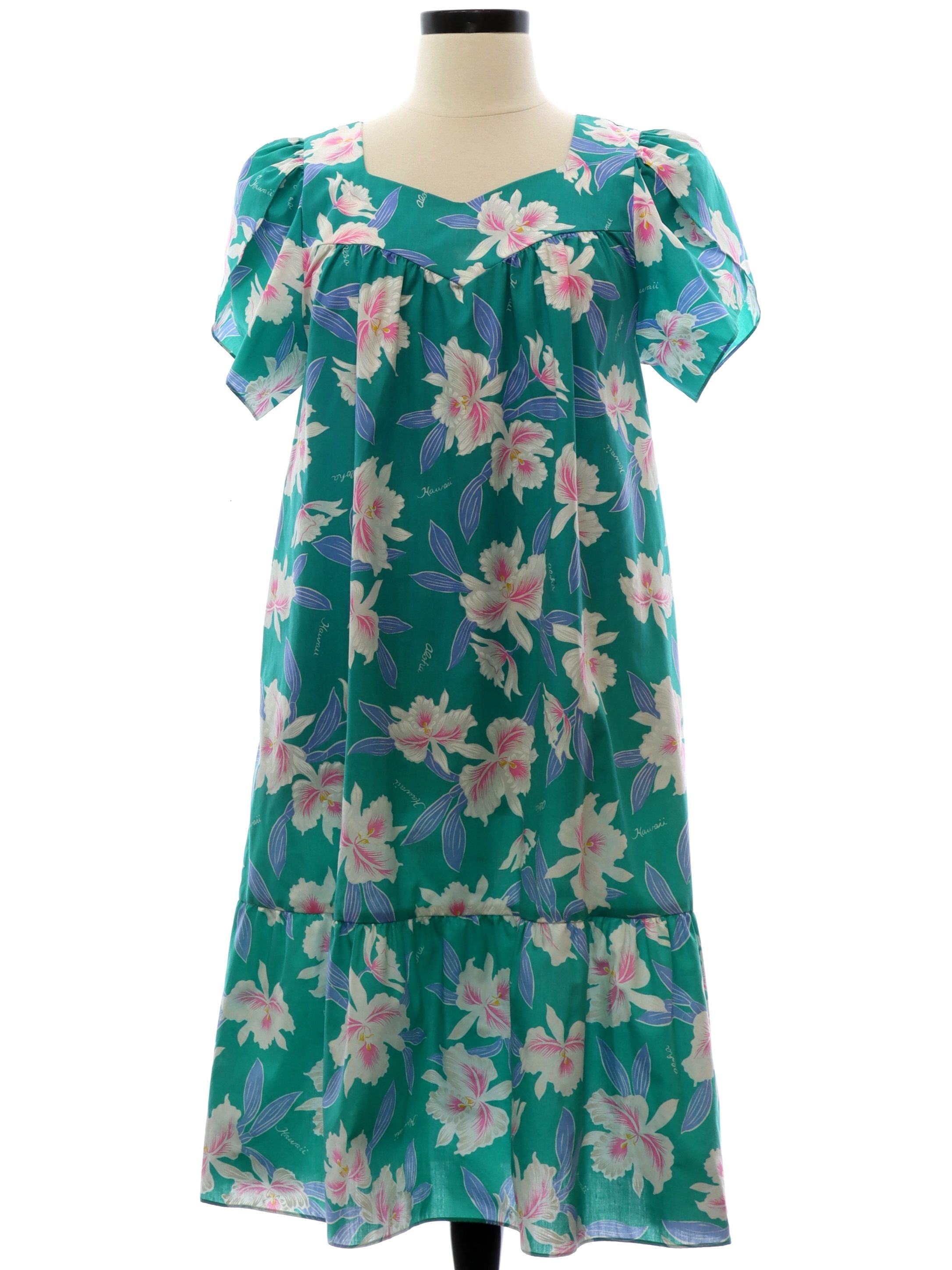 Womens Hawaiian Muu Muu Dress