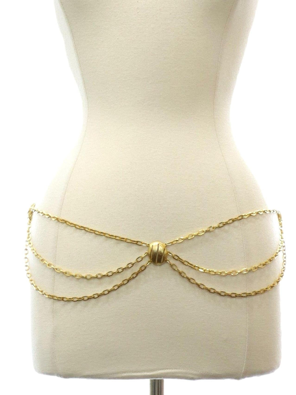 Womens Accessories - Gold Tone Metal Belt