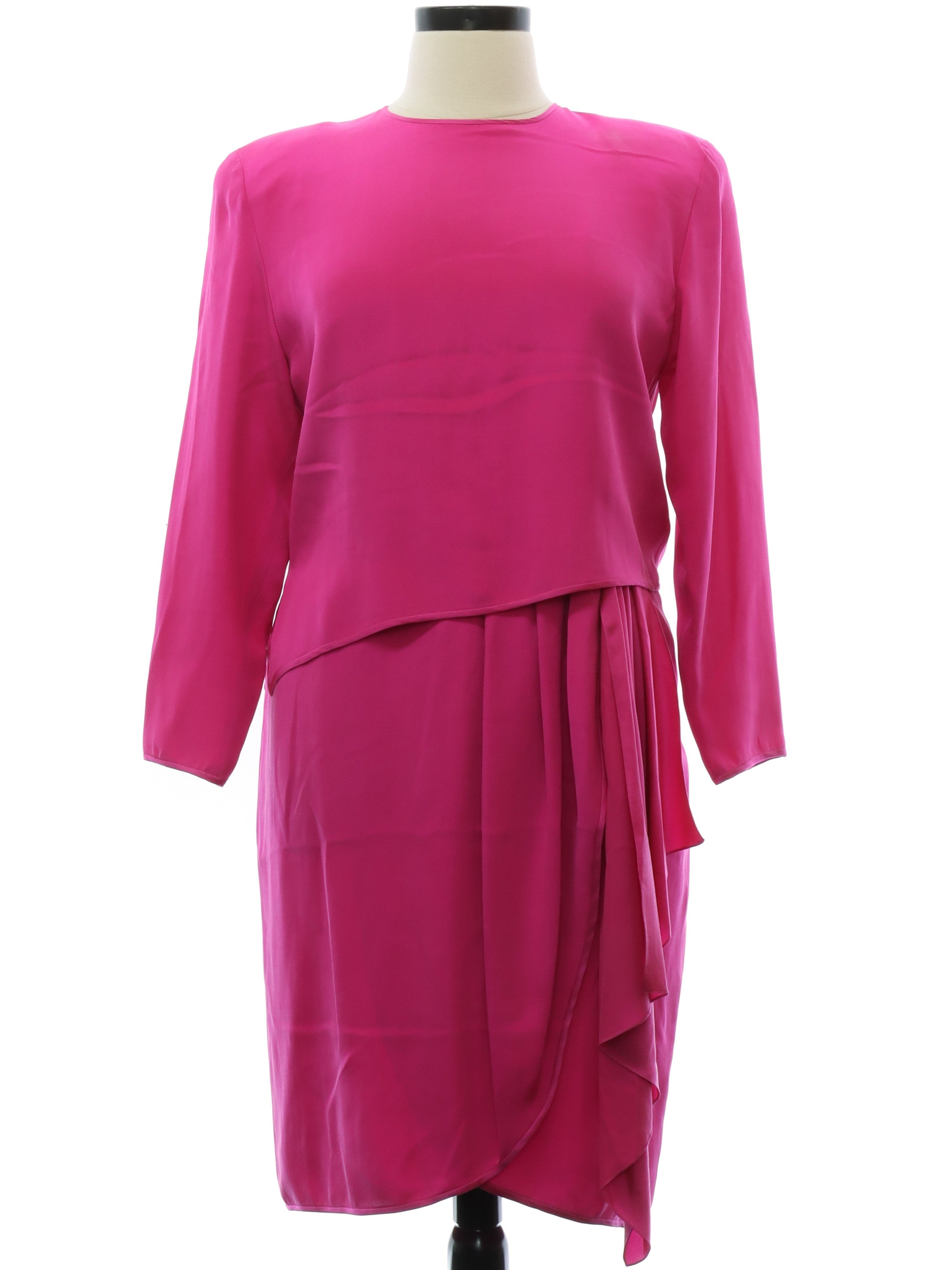 Womens Totally 80s Silk Dress