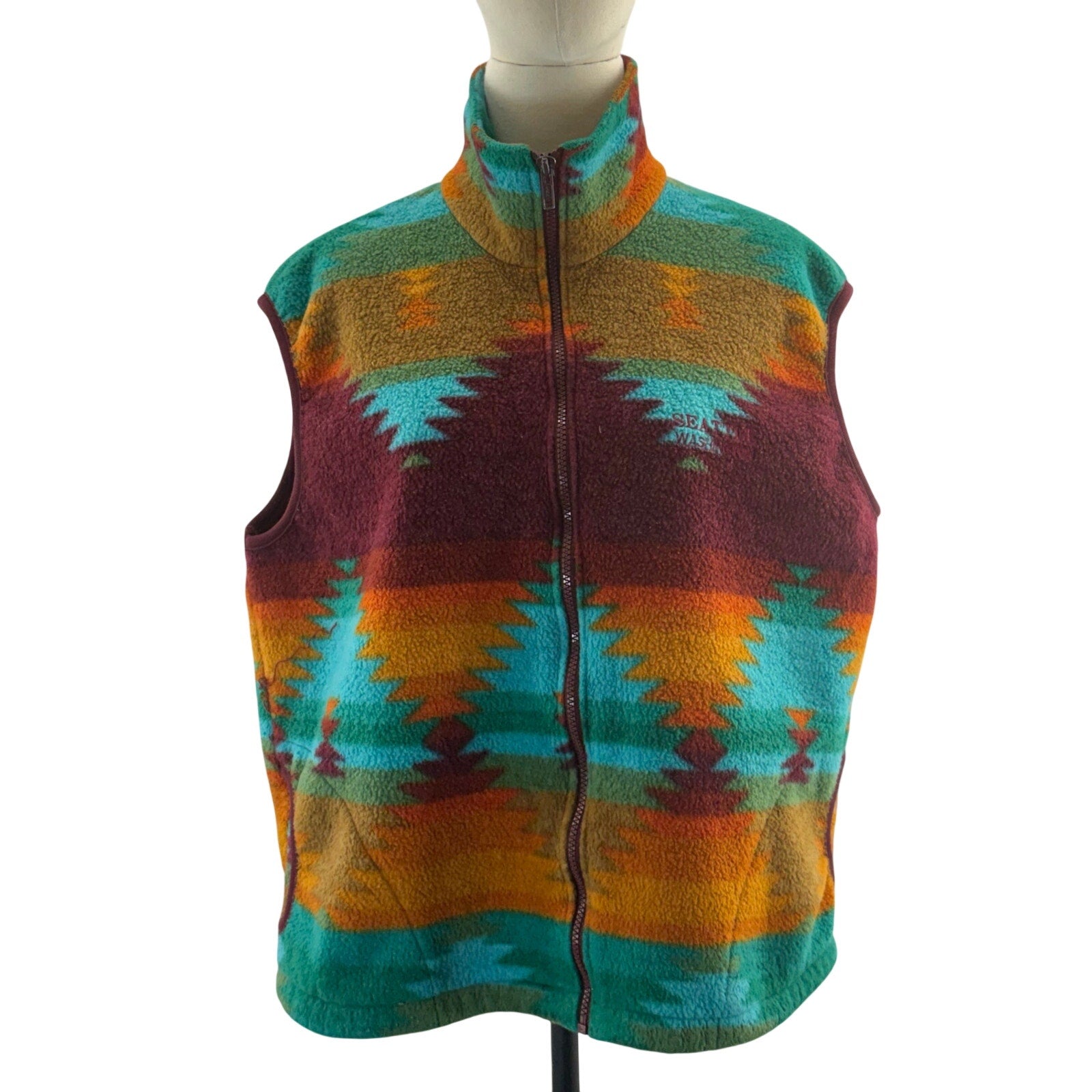 Womens 90s Fleece Vest
