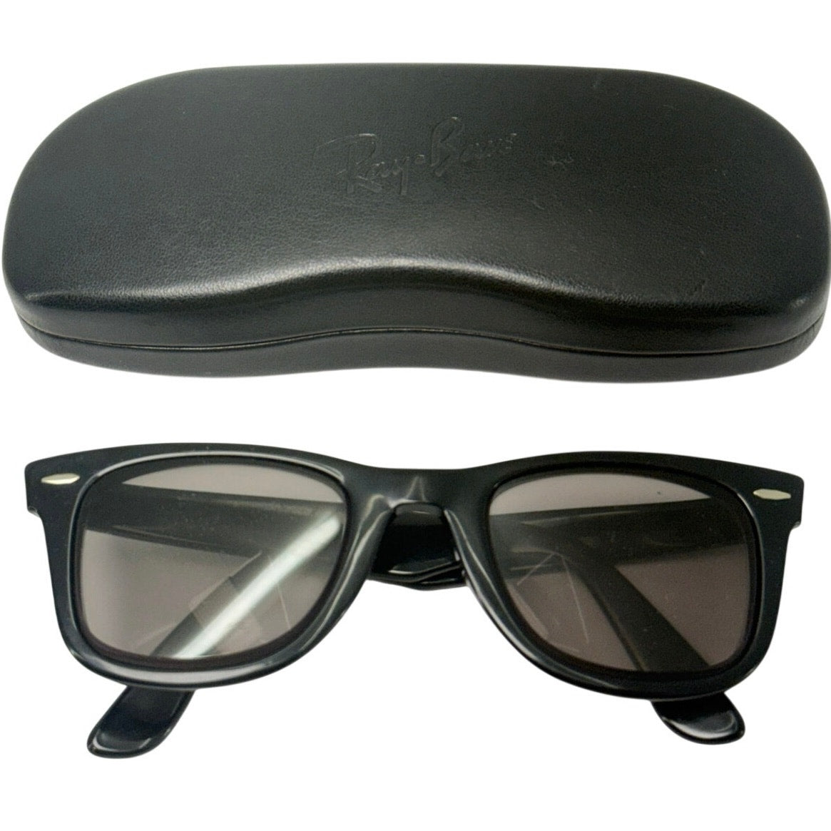 Vintage 60s Ray-Ban B&L Wayfarer 5024 Black Sunglasses USA