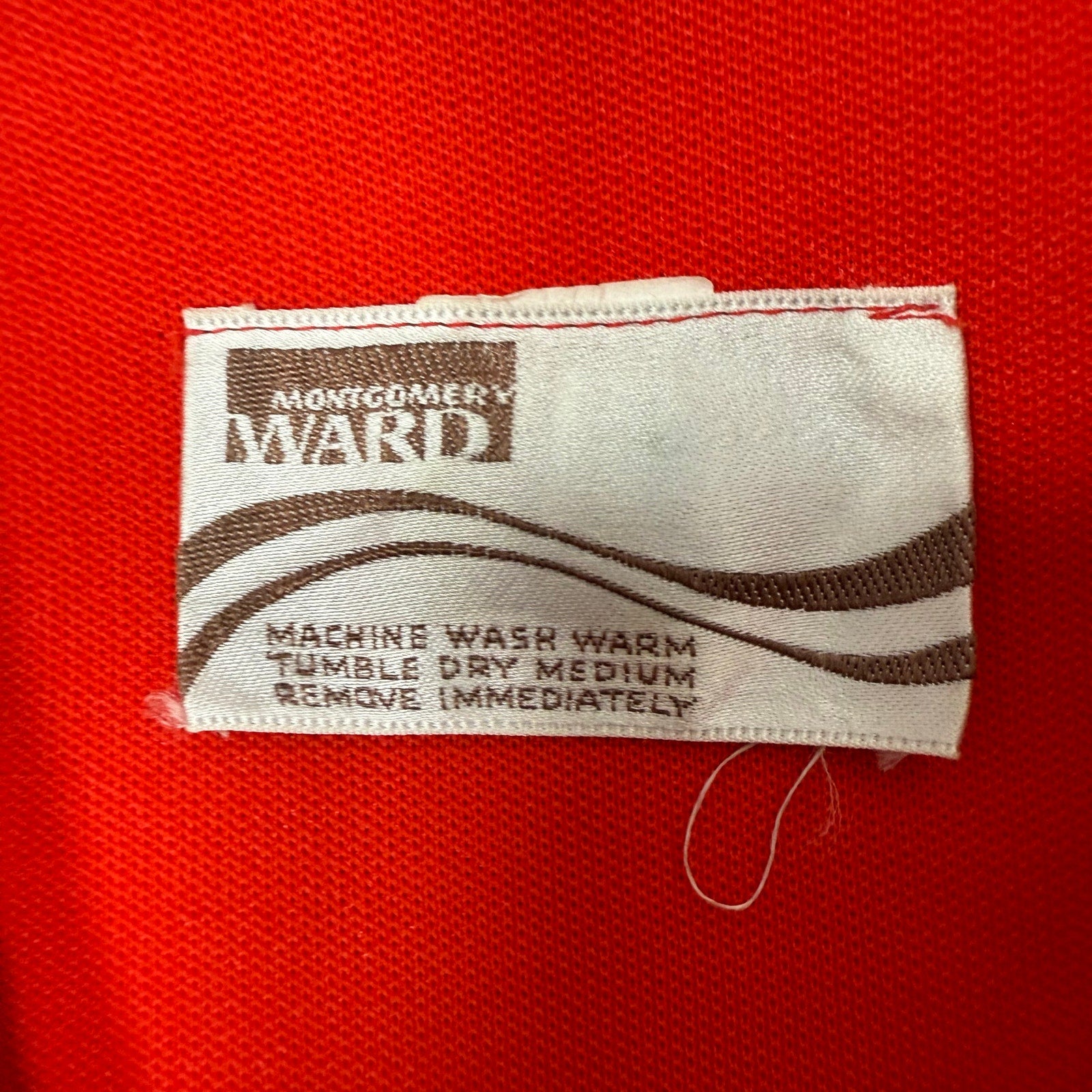 Vintage 70s Polyester Red Vest Blazer Jacket Set Women’s 13/14 Montgomery Ward