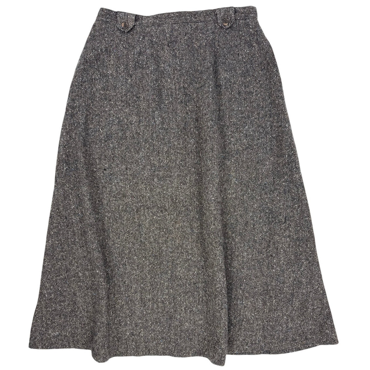 Vintage 90s Orvis Brown Tan Blue Tweed Maxi Skirt Women’s 10
