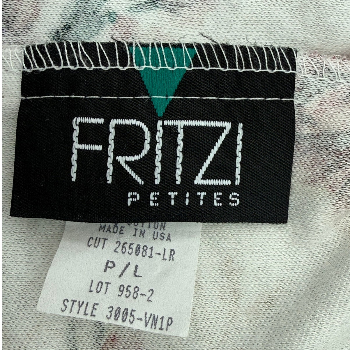 Vintage 90s Fritzi Petites Floral Blouse Skirt Set Women’s Large Petite