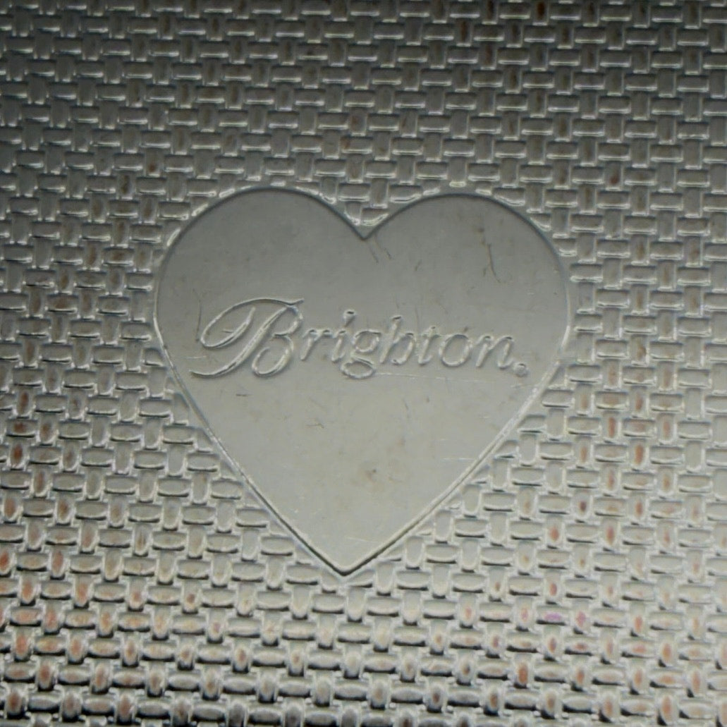 Brighton Business Card Holder Mirror Silver 2.5x3.5