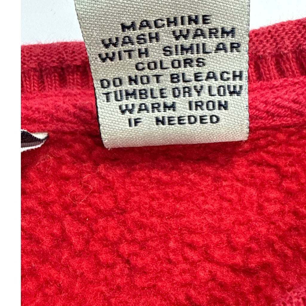 Vintage 80s Classic Elements Red Snowman Christmas Sweatshirt Womens 16–18W