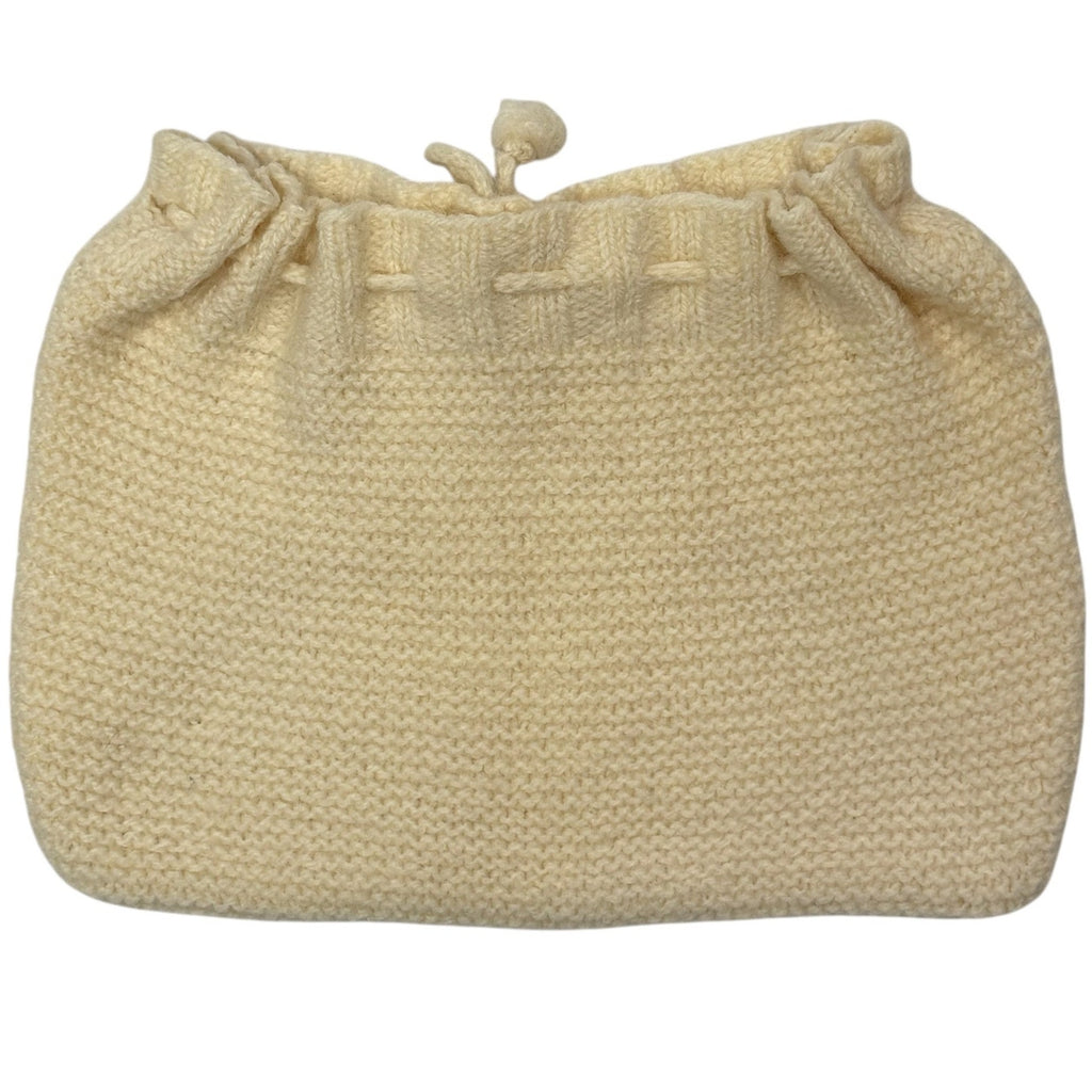 Vintage 60s Bloomers Diaper Cover Wool Knit Cream Unisex Child Drawstring