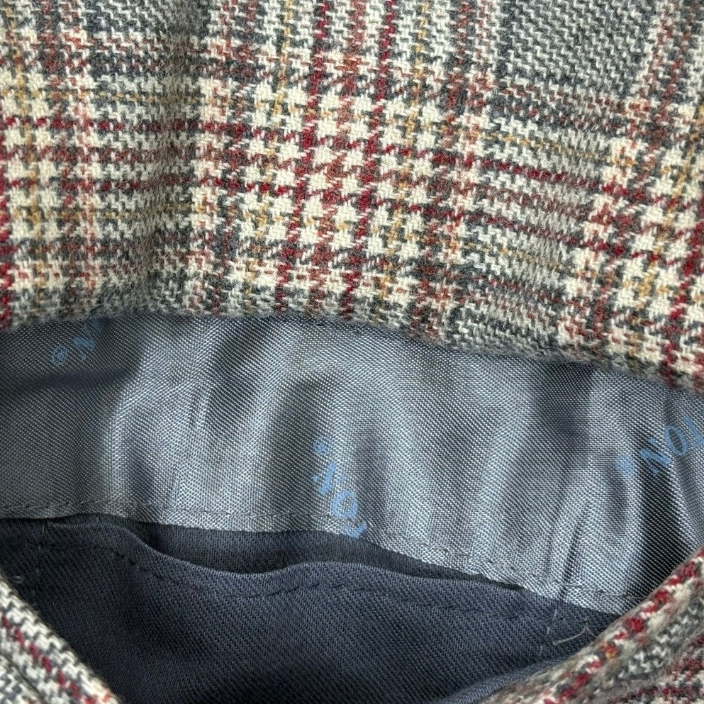 Vintage 70s Men's Large 42 Pendleton Wool Plaid Blazer Gray Tweed Sport Coat