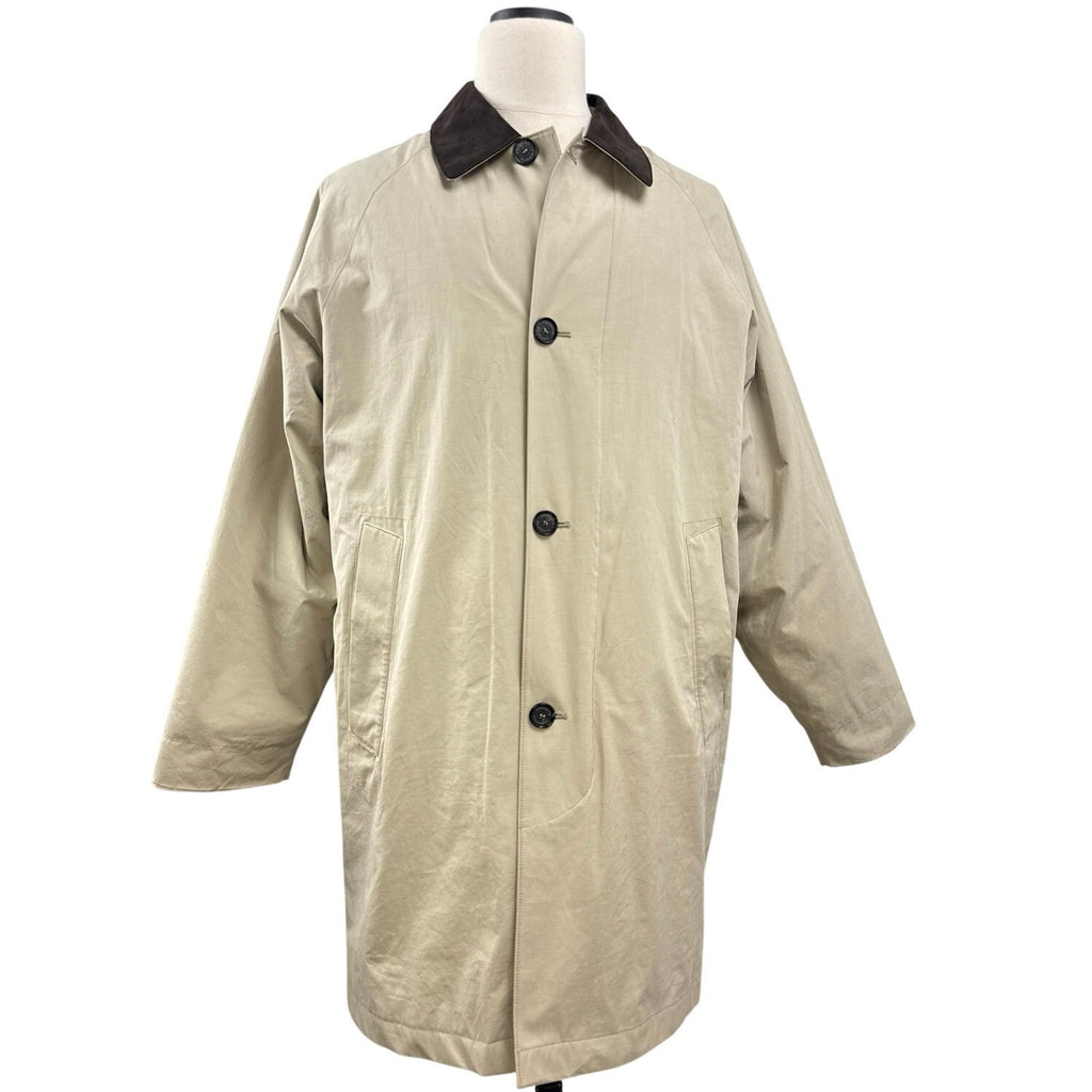 Vintage 90s Liz Claiborne Men’s Large Beige Car Coat Removable Liner 48” Chest