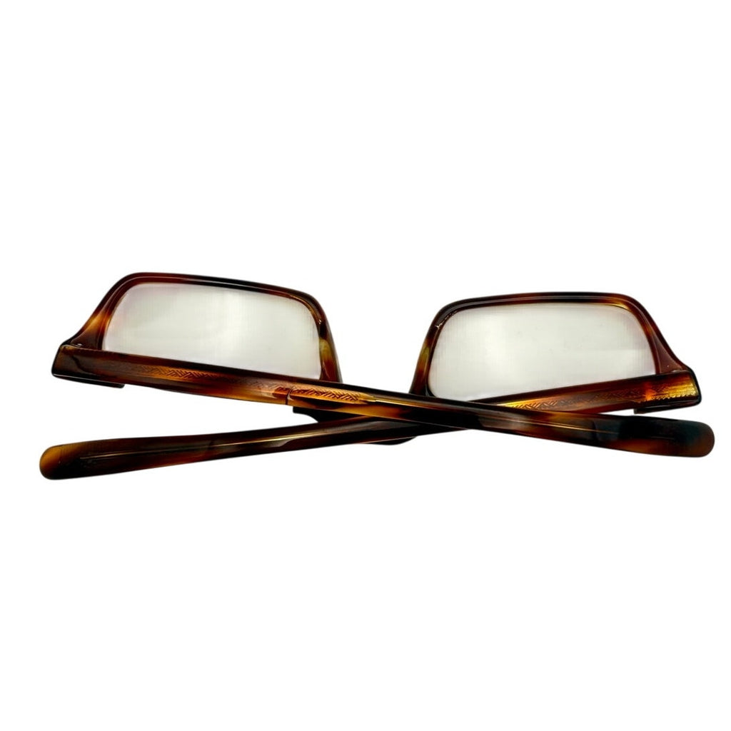 Vintage Safilo Dante Eyeglass Frames Brown Tortoise Italy 5 3/4 Unisex