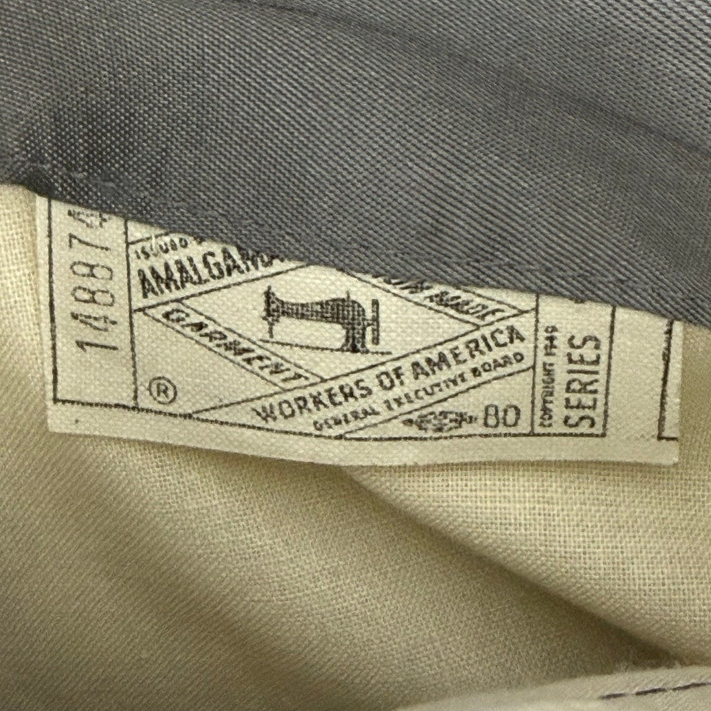 Vintage 70s Men's Large 42 Pendleton Wool Plaid Blazer Gray Tweed Sport Coat