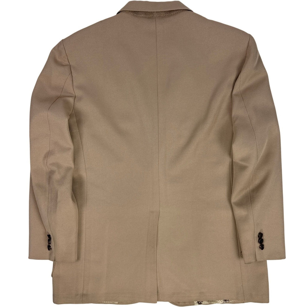 Vintage 80s JCPenney Comfort Blazer Mens 44R Brown Polyester Jacket