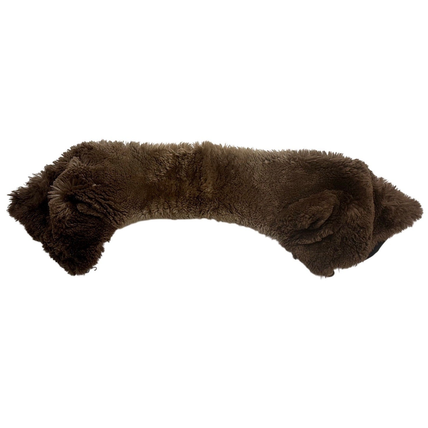 Vintage 60s Brown Fur Collar Capelet Wrap Hook Closure 16"