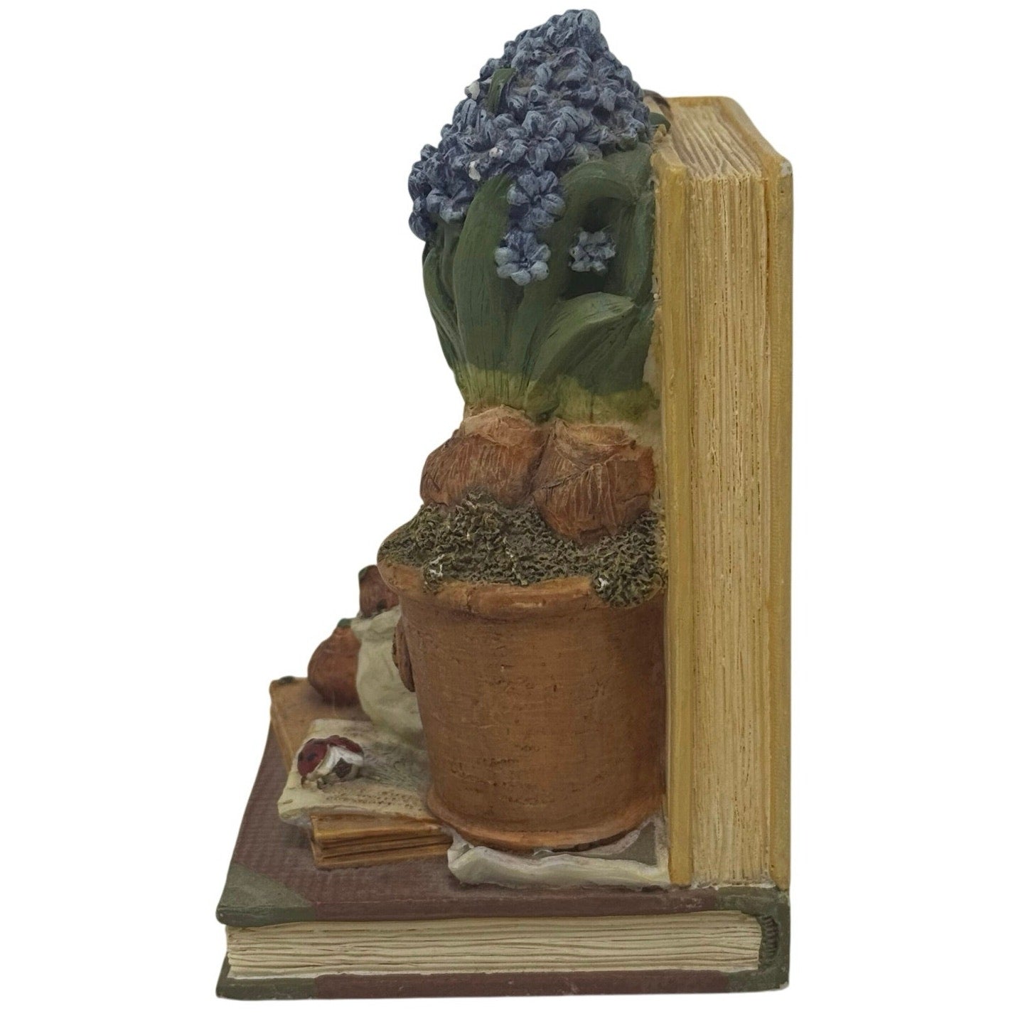 Vintage 90s Garden Bookend Gardening Theme Floral Decor