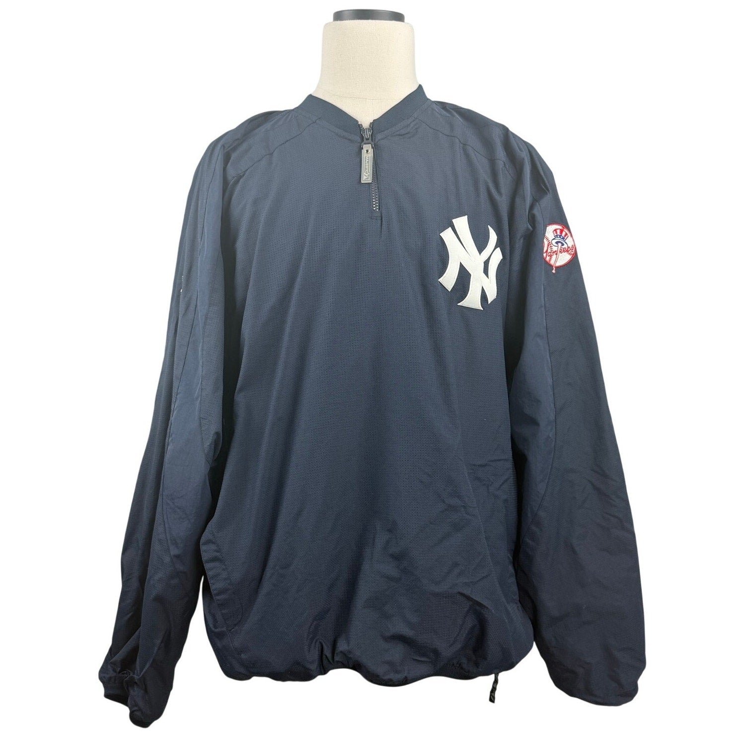 Majestic New York Yankees Authentic Collection Quarter Zip Pullover XL