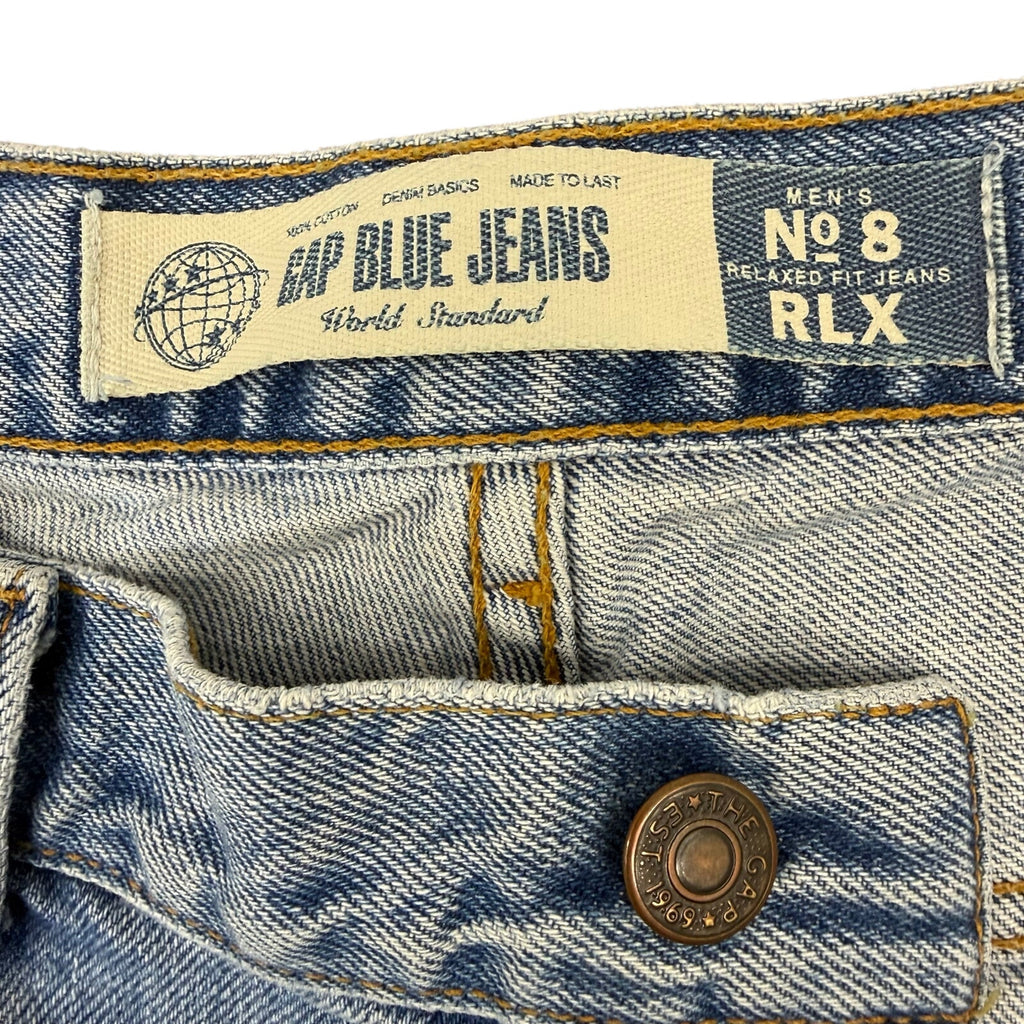 Vintage 90s Men's 40 GAP Light Wash Relaxed Fit Denim Jeans Inseam 32 USA