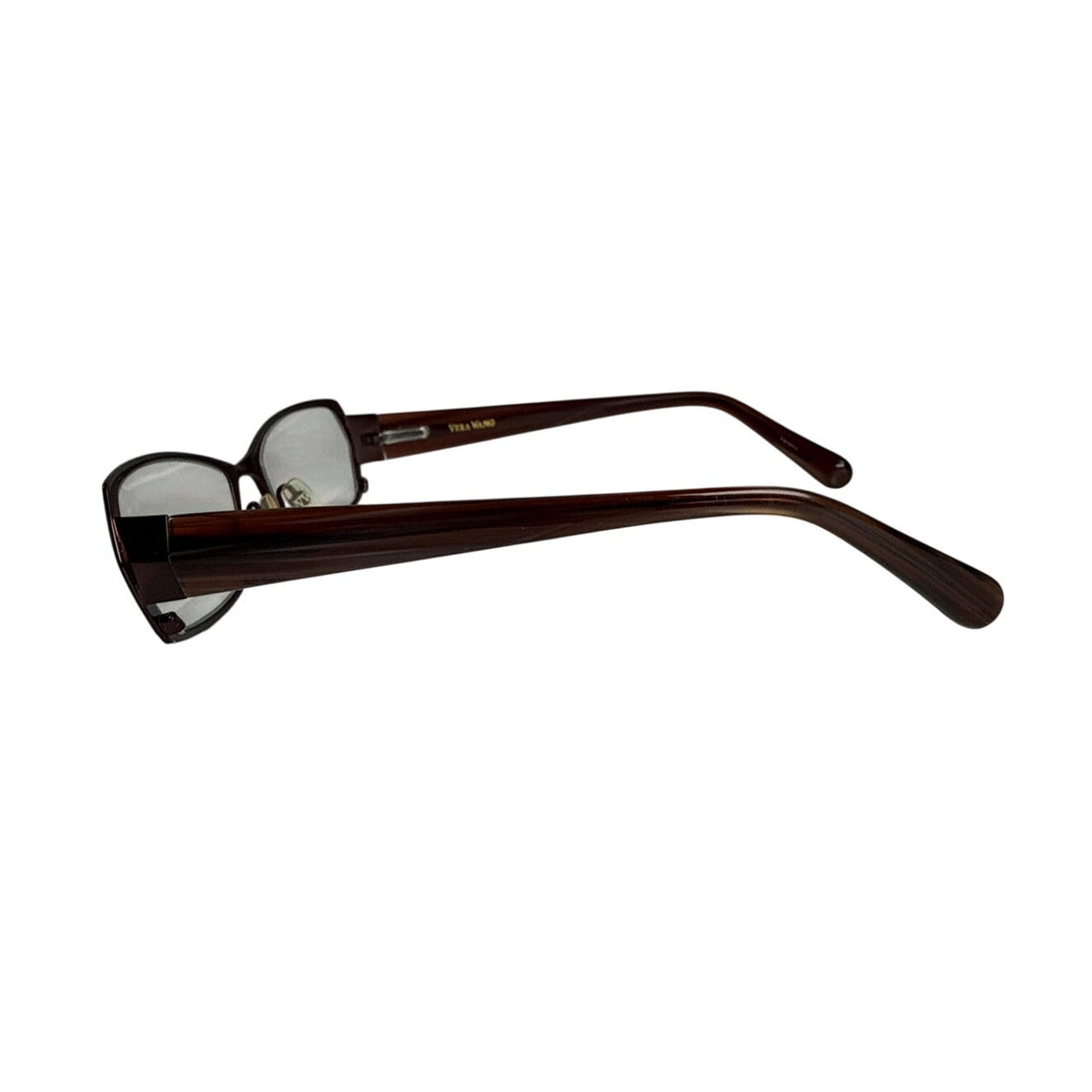 Vera Wang V025 Burgundy Brown Rectangular Eyeglass Frames BU 53-16-135