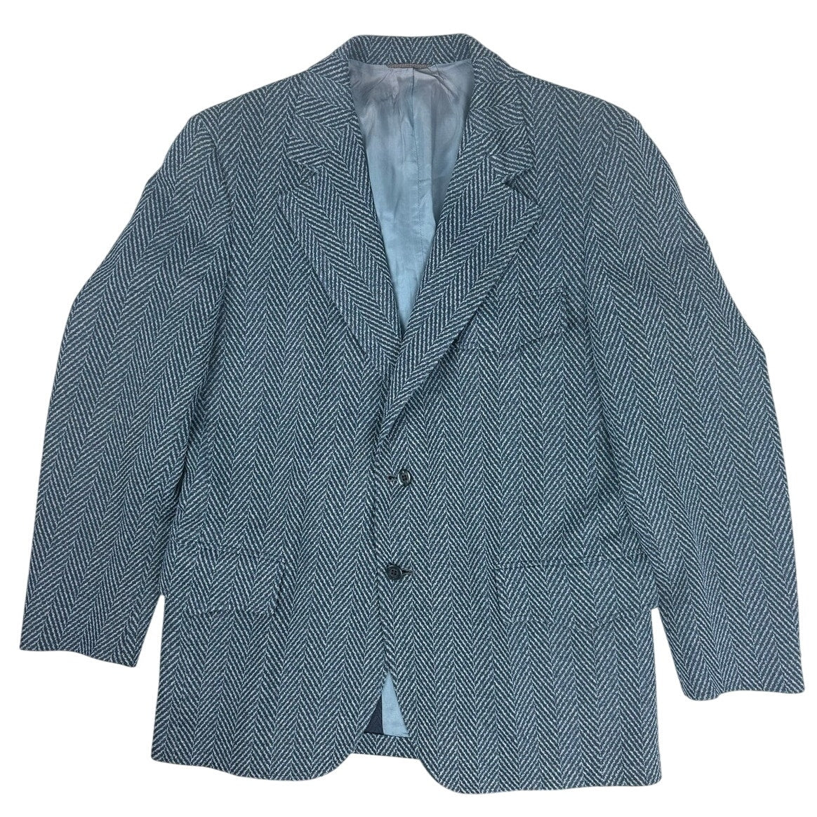 Vintage 1970s D. Capps & Sons Navy Blue Double Knit Blazer Men's 42