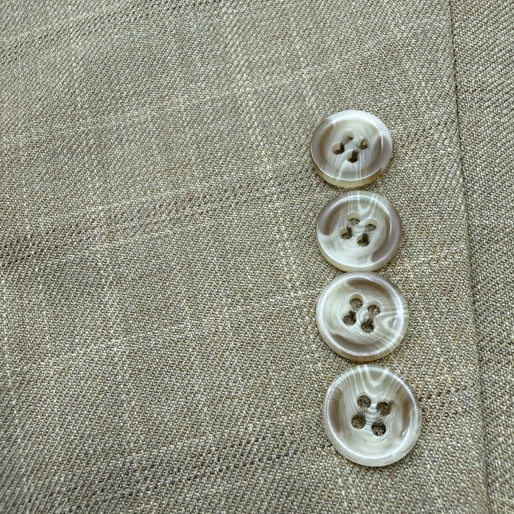 Vintage 90s Oleg Cassini Tan Check Wool Blend Sport Coat Blazer Men's 46R
