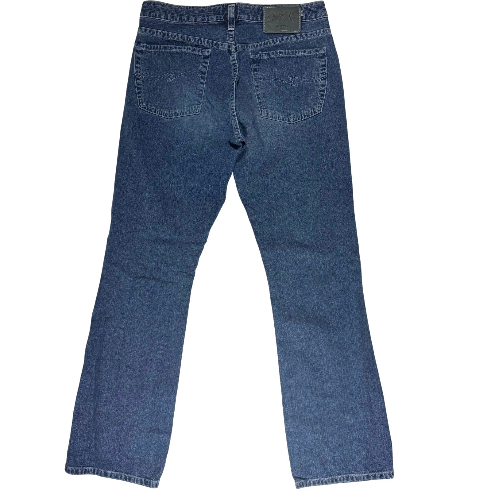 Vintage 90s Silver Mid Rise Bootcut Jeans Button Fly Denim Women's 30/32