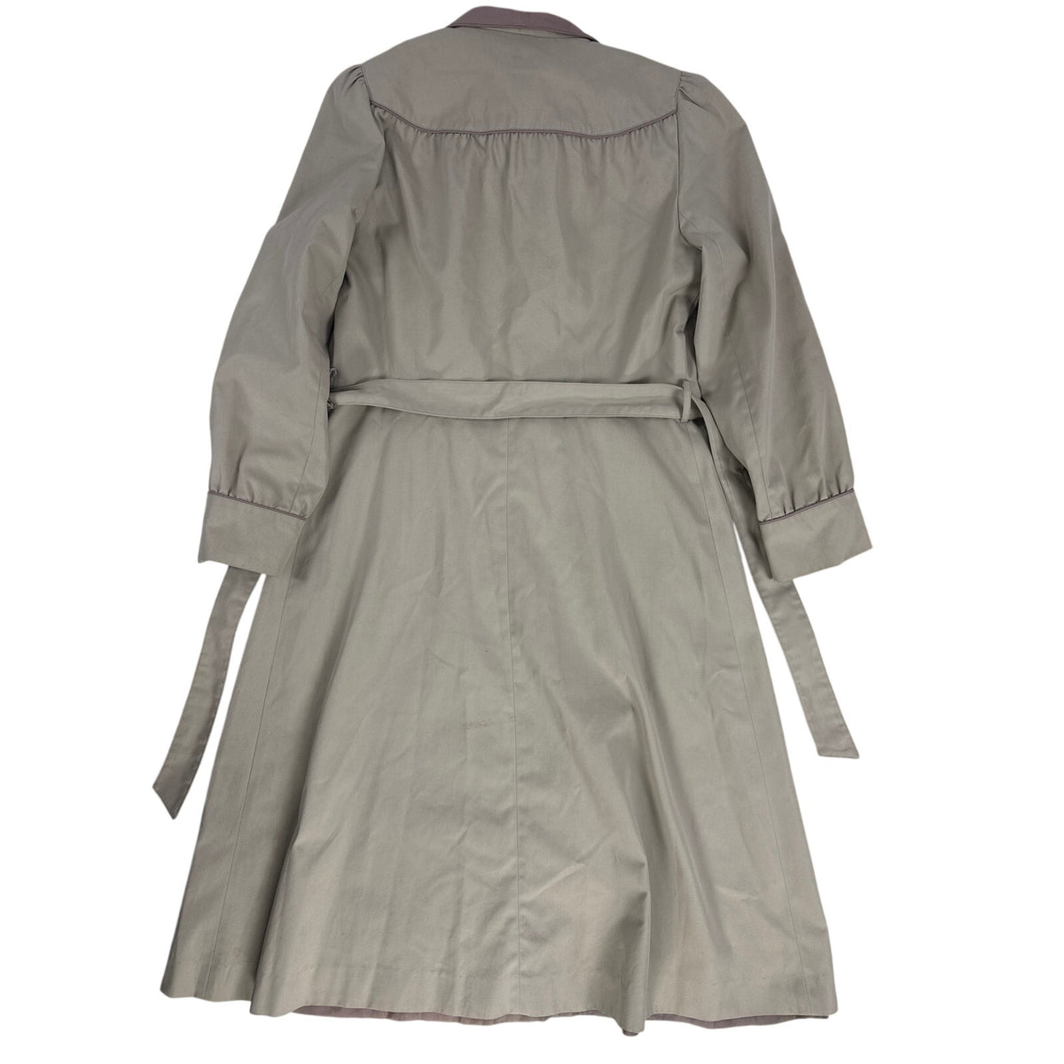 Vintage 80s J. Gallery Khaki Belted Trench Coat Women’s 10/11