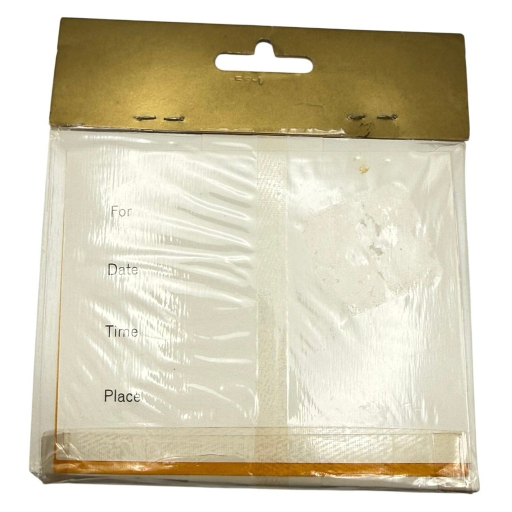 Vintage 70s Drawing Board Be Our Guest Invitations Cards Envelopes Set 10 New