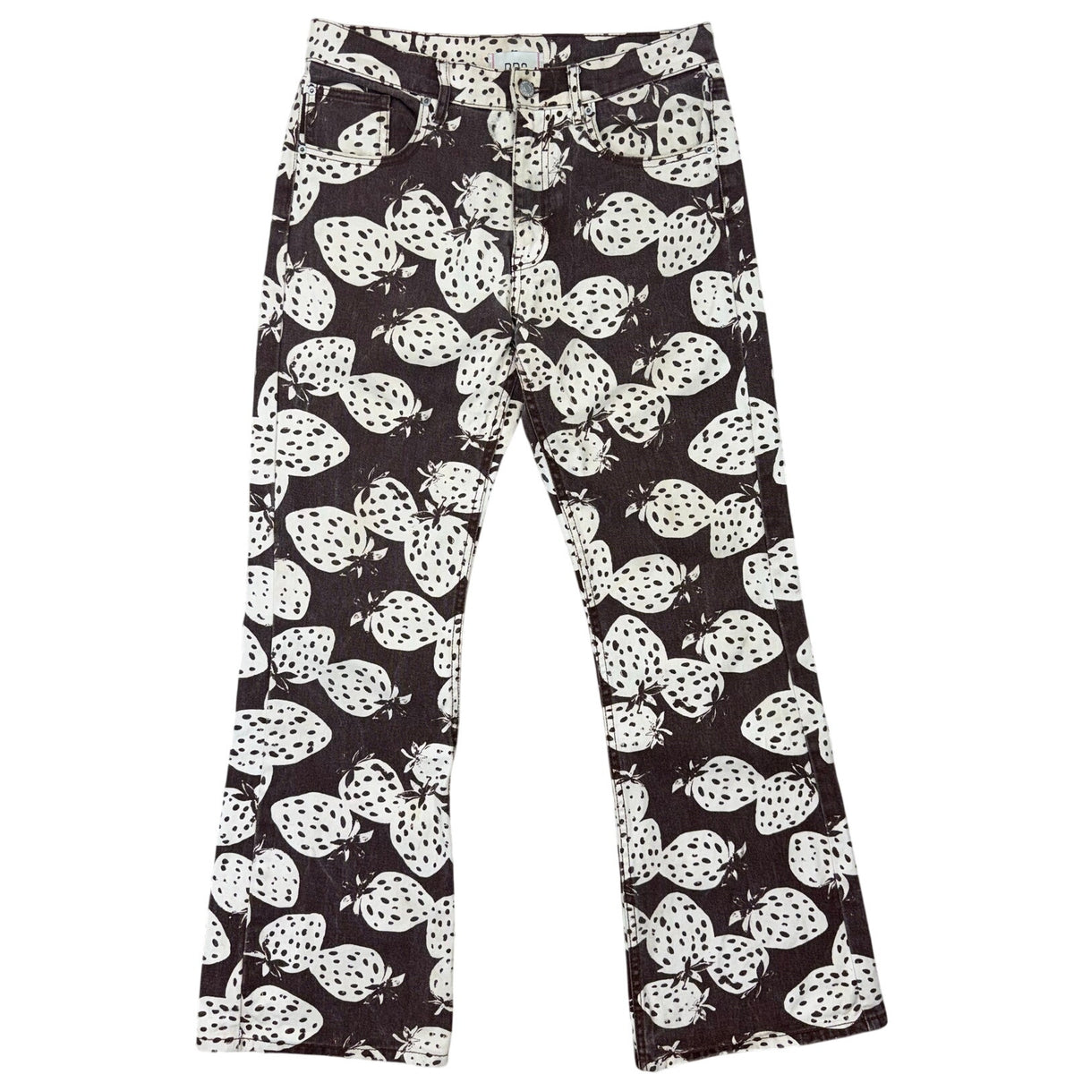 BDG Strawberry Print Bootcut Jeans Women’s 28 Y2K 90s Style Denim
