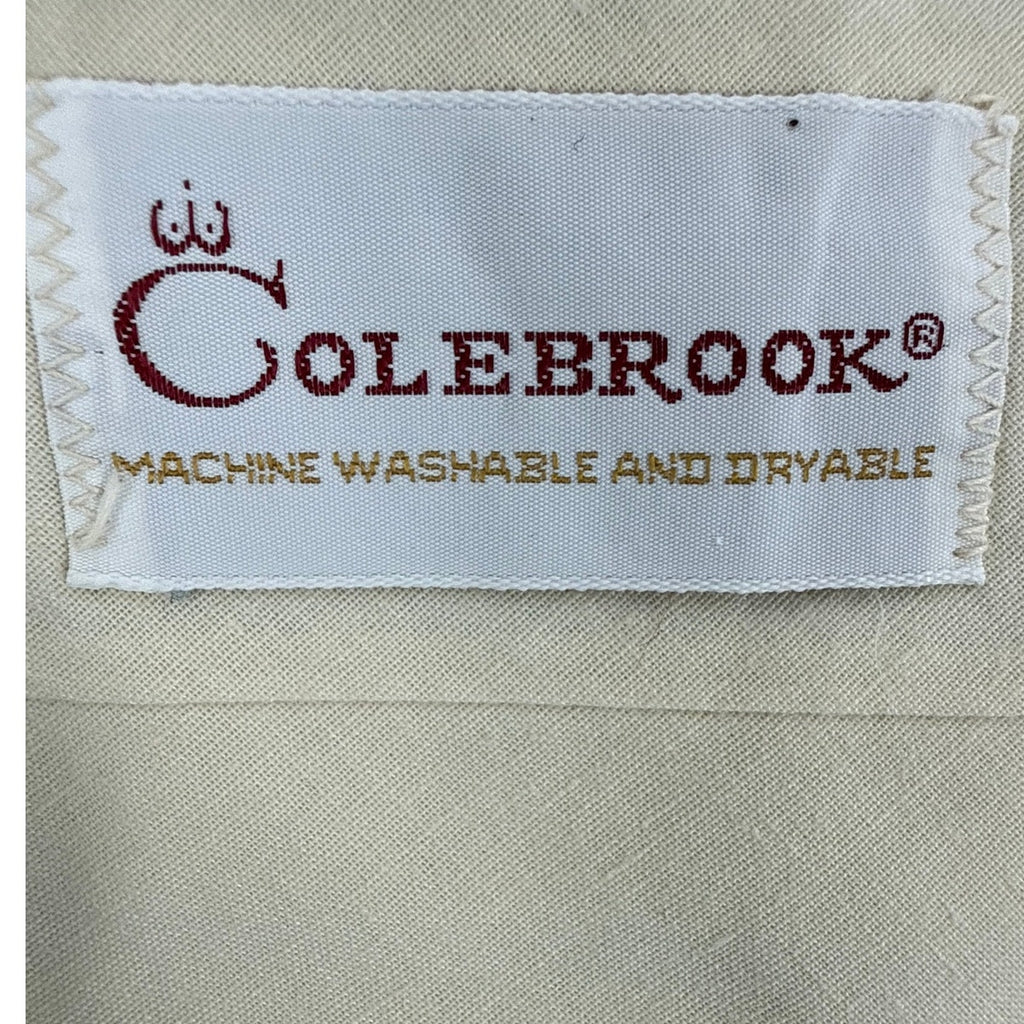 Vintage 70s Colebrook Sky Blue Polyester Disco Leisure Pants Mens XL 40x30