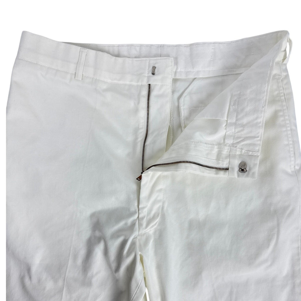Vintage 80s US Navy White Dress Pants 36L Wide Leg Military Trousers