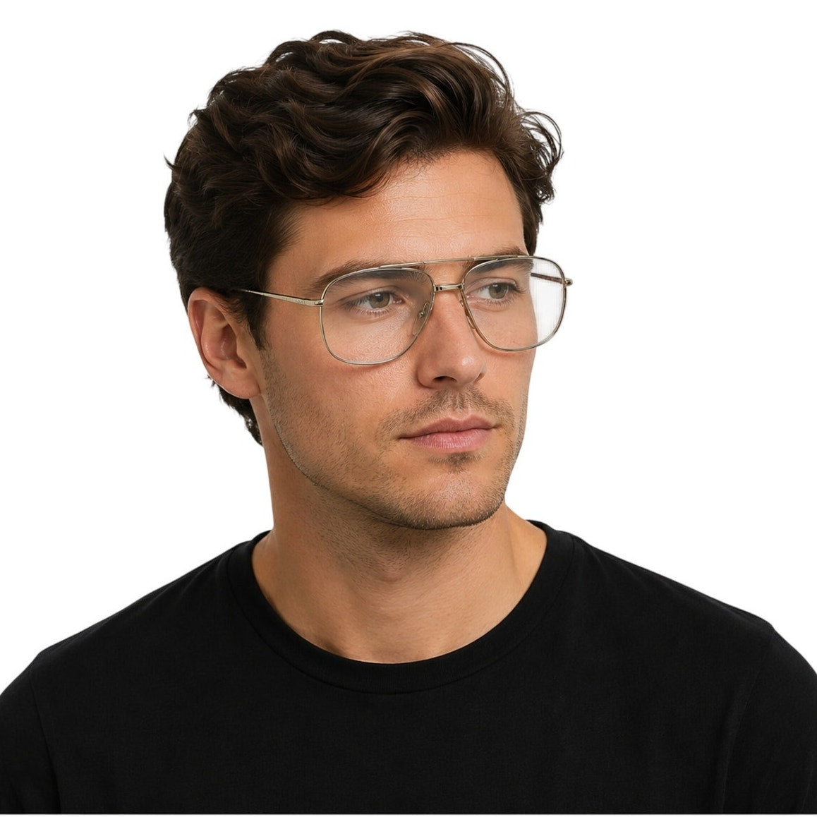 Vintage 80s Men's Frames Dr Dean Edell 10786A +2.50 Aviator Reading Glasses Silver