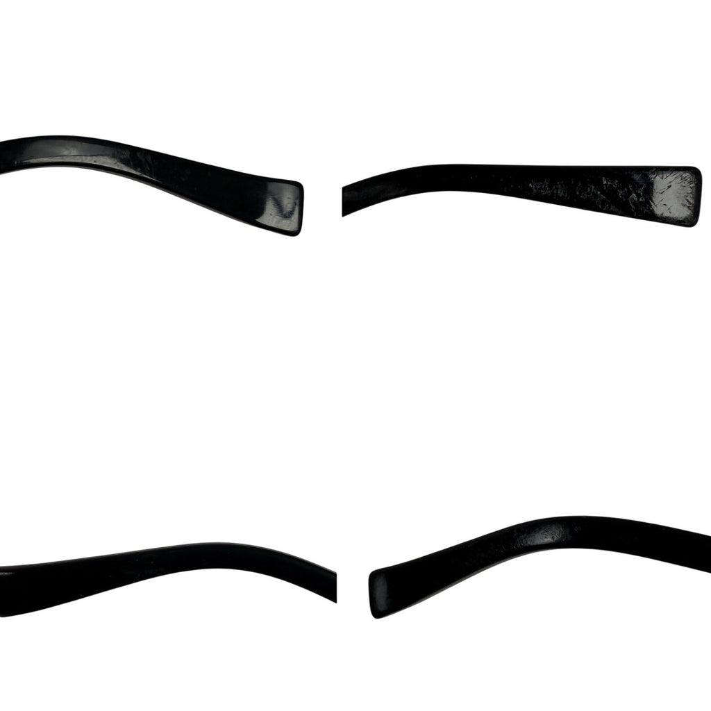 Vintage 90s Giorgio Armani GA 613 003 Black Semi Rimless Eyeglass Frames Italy 145mm