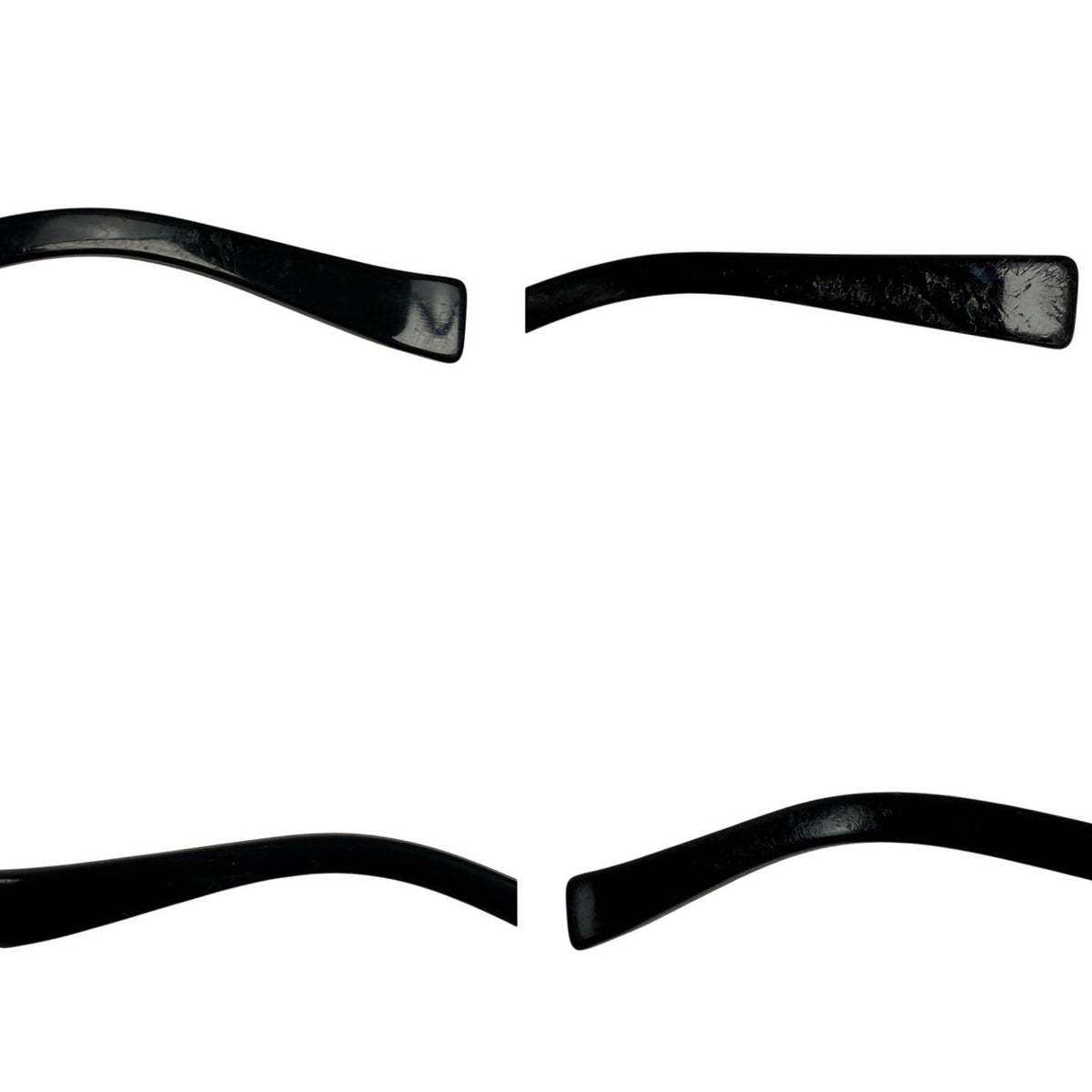 Vintage 90s Giorgio Armani GA 613 003 Black Semi Rimless Eyeglass Frames Italy 145mm