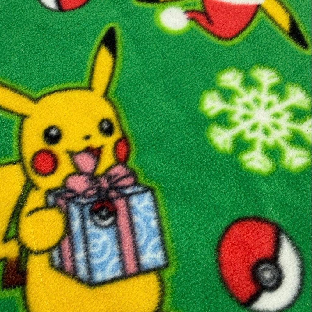 Christmas Pokémon Twin Blanket Pillowcase Set Pikachu Holiday Homemade Set