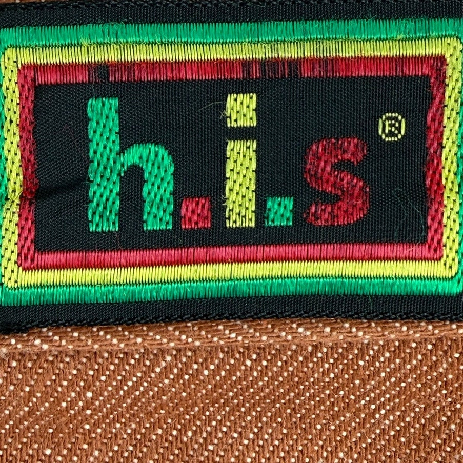 Vintage 80s Chic by H.I.S. Super Straight High Rise Brown Pants Women's 28x33