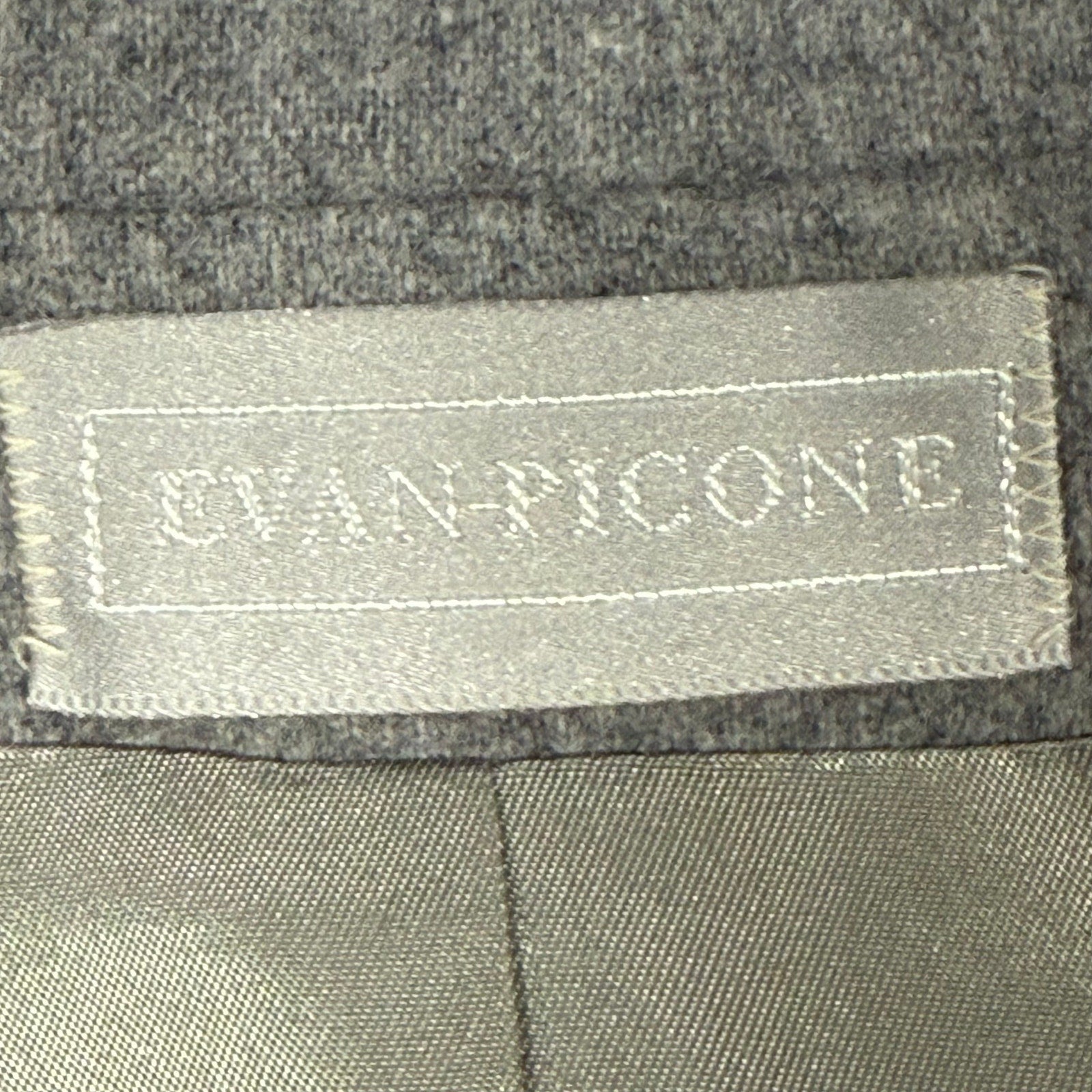 Vintage 80s Evan-Picone Wool Gray Skirt Suit Set USA Made Women's 14