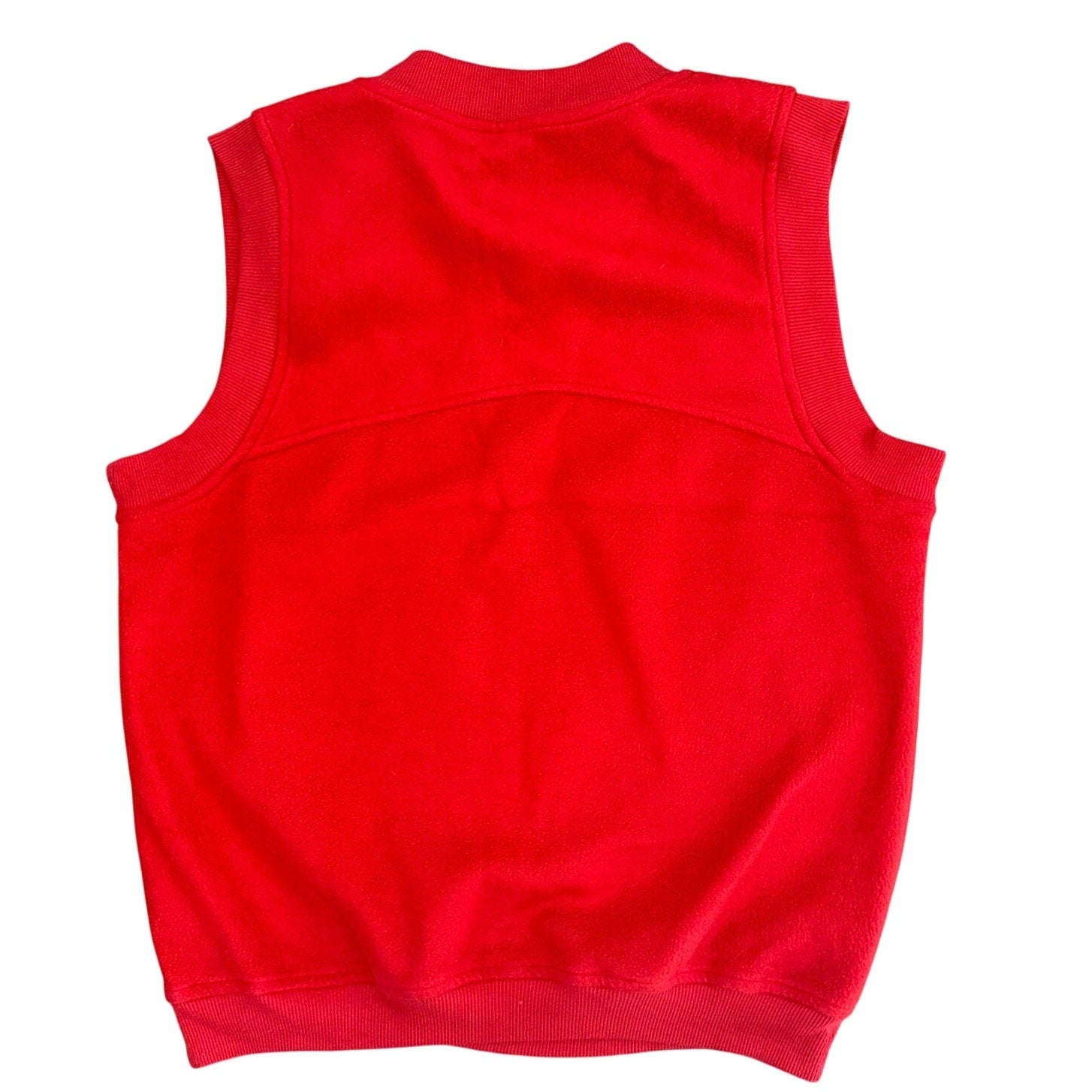 Vintage 90s Nike Men's Large Golf Vest Red Fleece "Payless Celebrity Golf Classic"