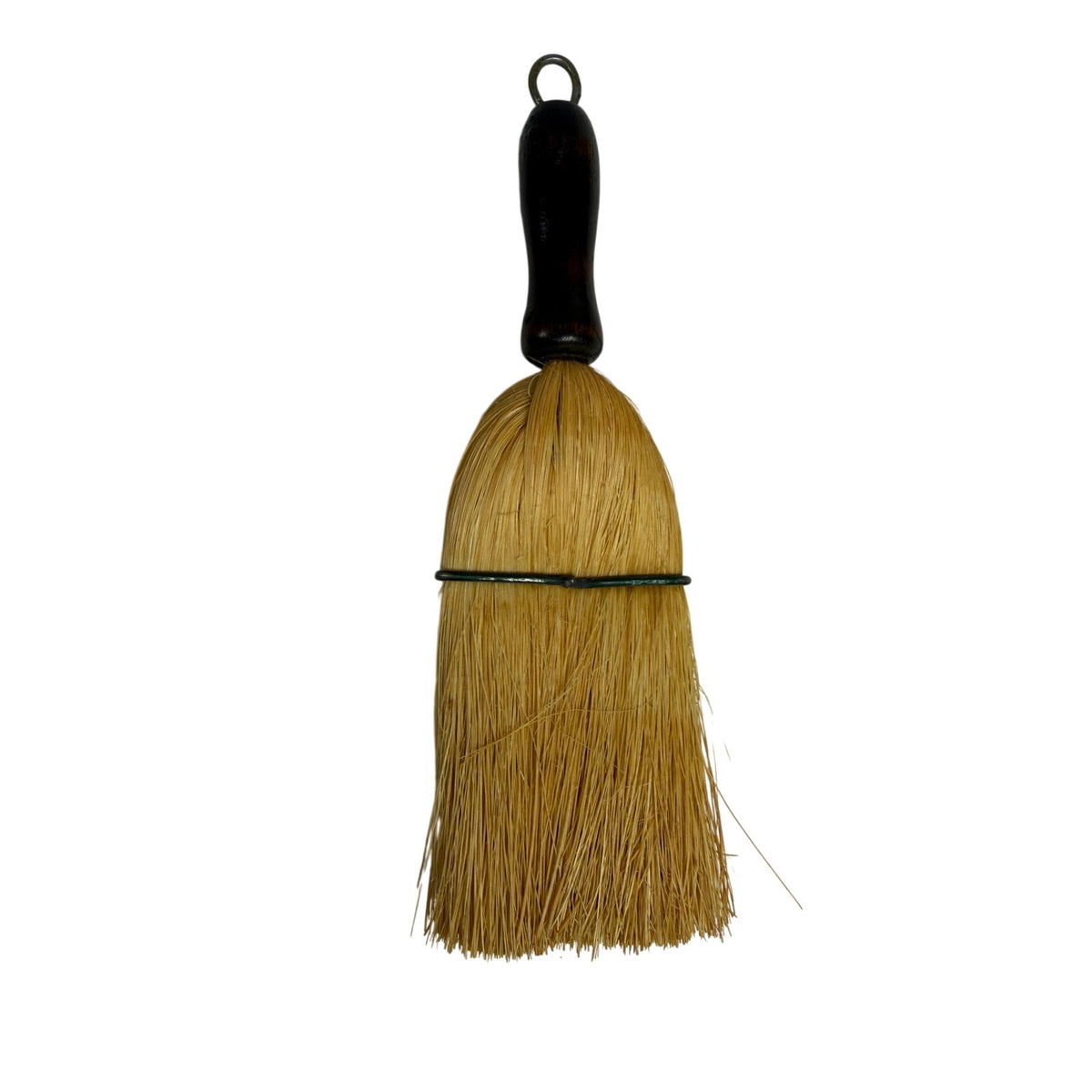 Vintage 60s Nelson BC Tan Leather Whisk Broom Holder Hand Painted Souvenir