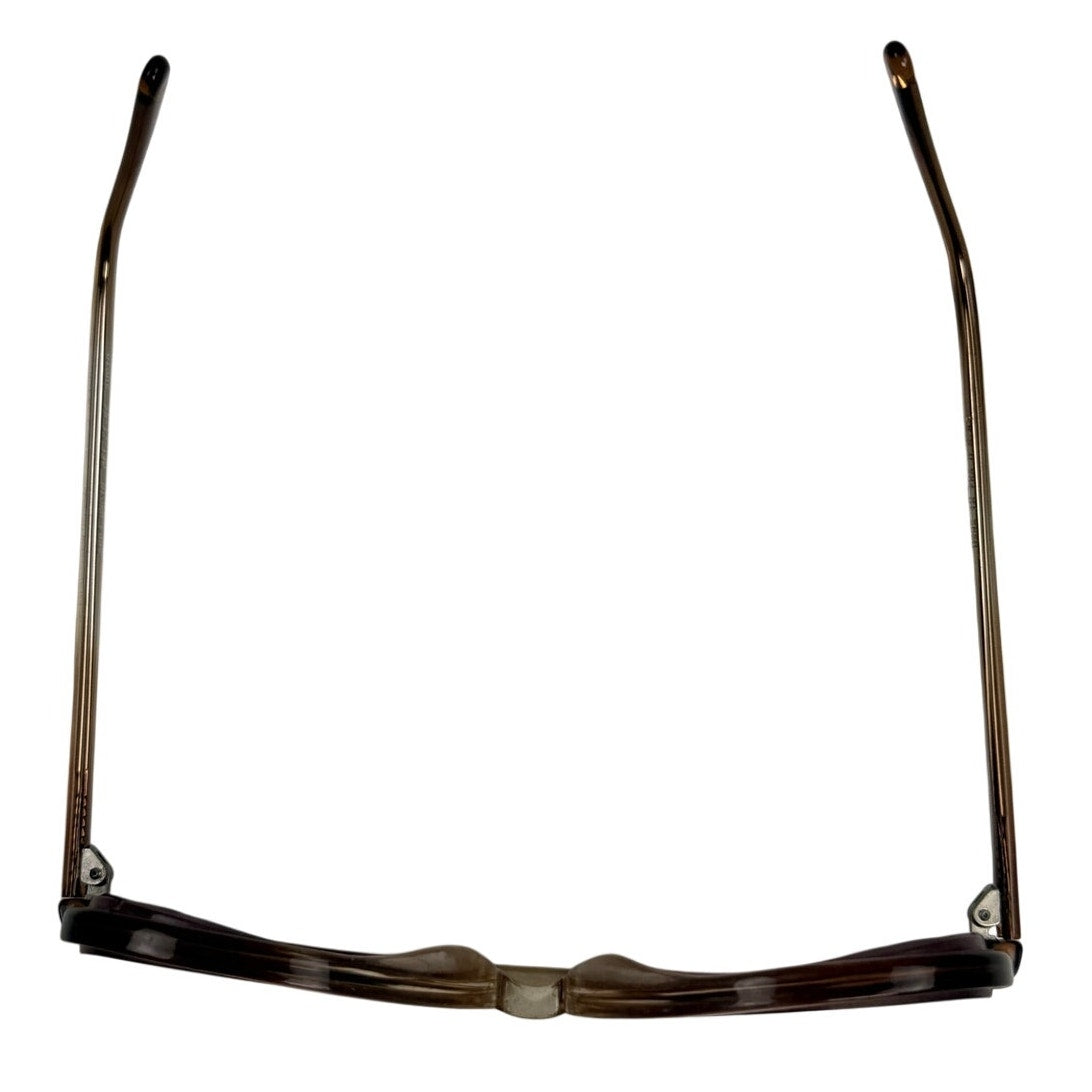 Grant Brown Fade Double Bridge Aviator Eyeglass Frames 55-17-140 Y2K