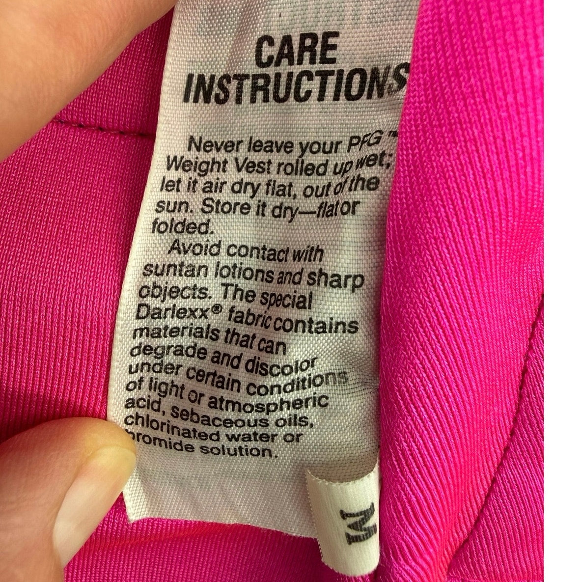 Vintage 90s PFG Weighted Vest Womens Small Black Pink 2.5 lb