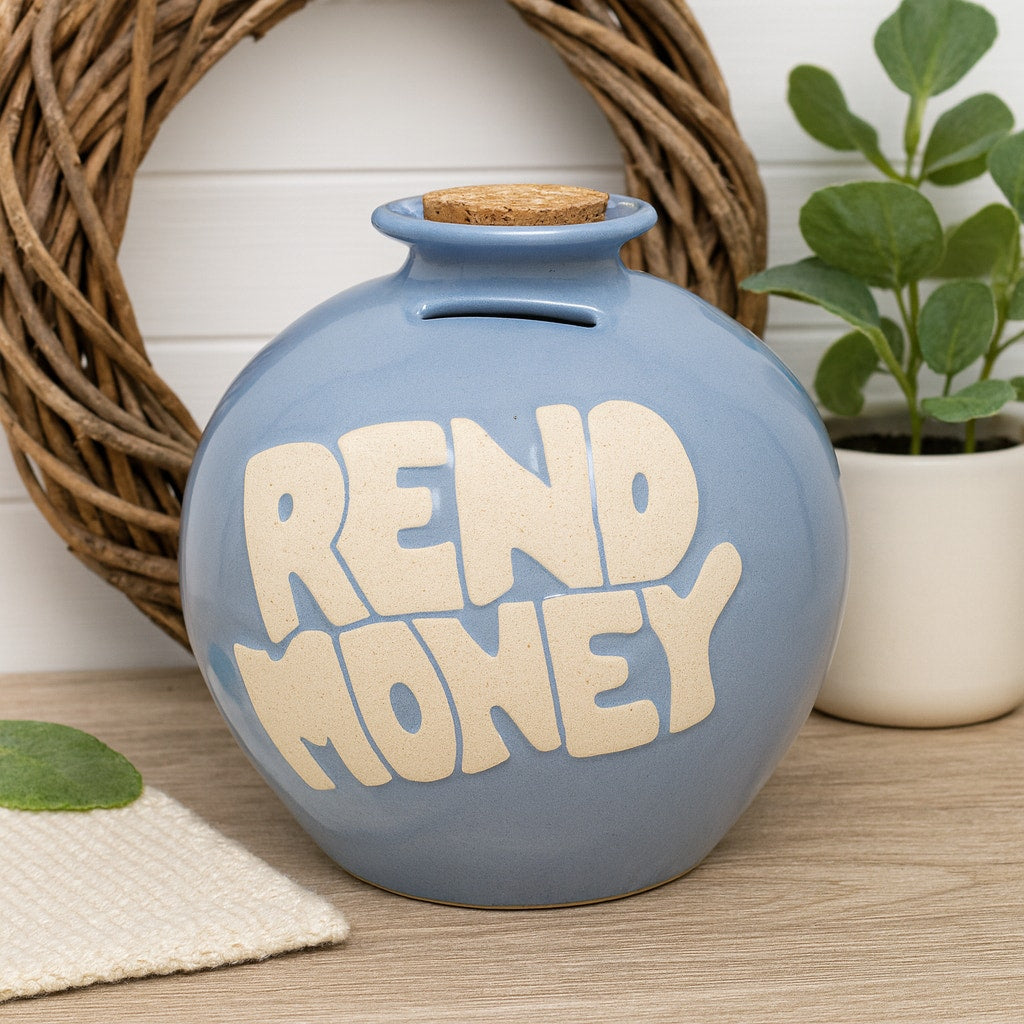 Home 90s Piggy Bank "Reno Money"