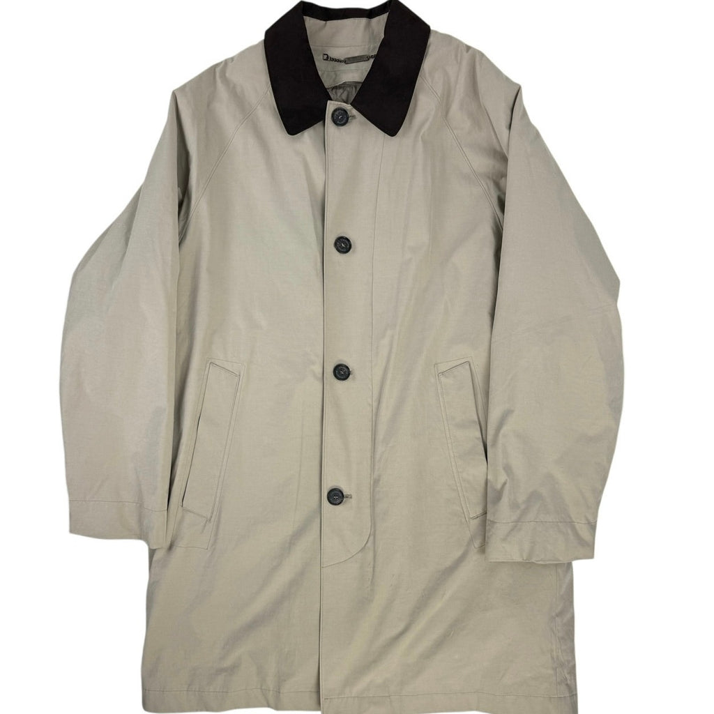 Vintage 90s Liz Claiborne Men’s Large Beige Car Coat Removable Liner 48” Chest