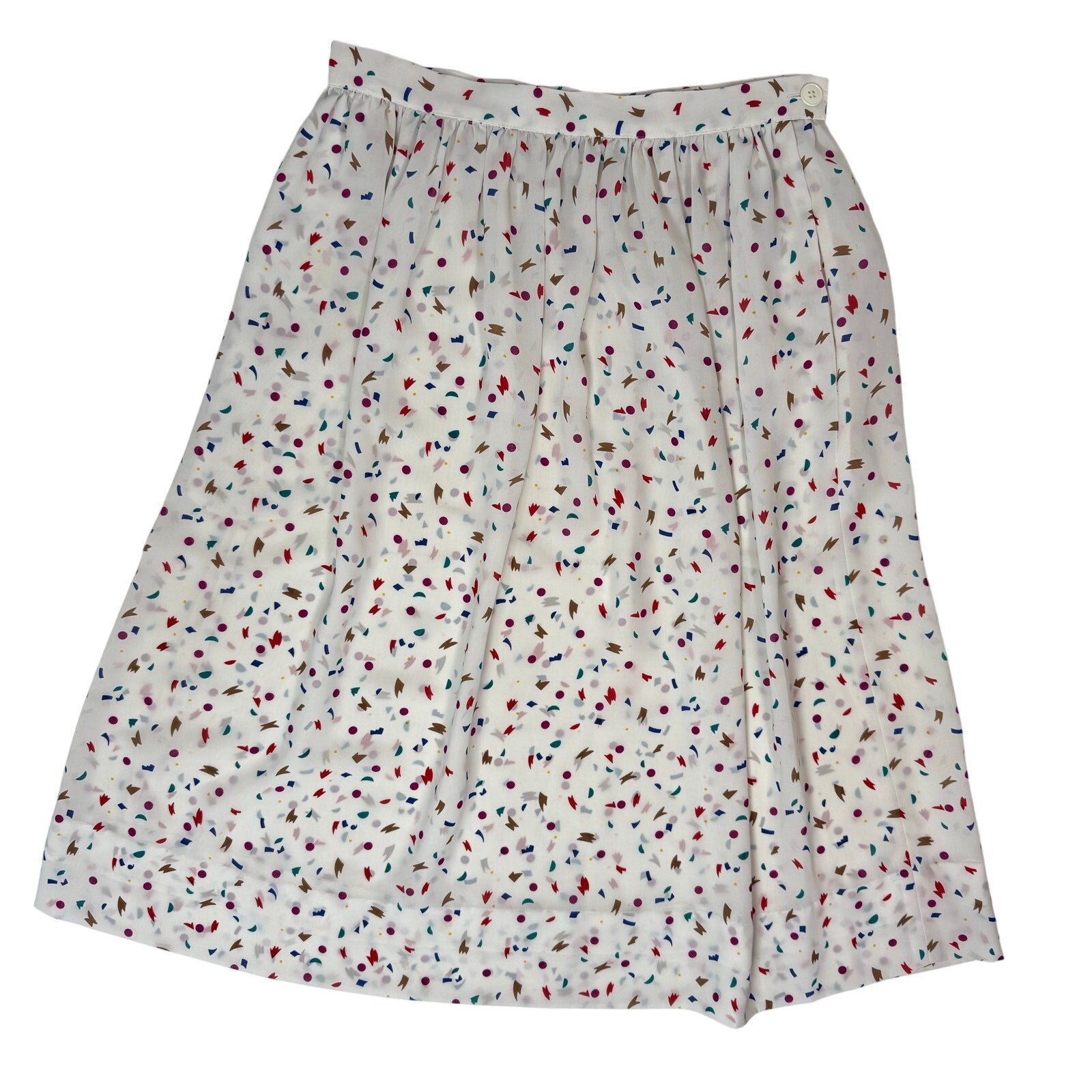 Womens 80s Midi Skirt