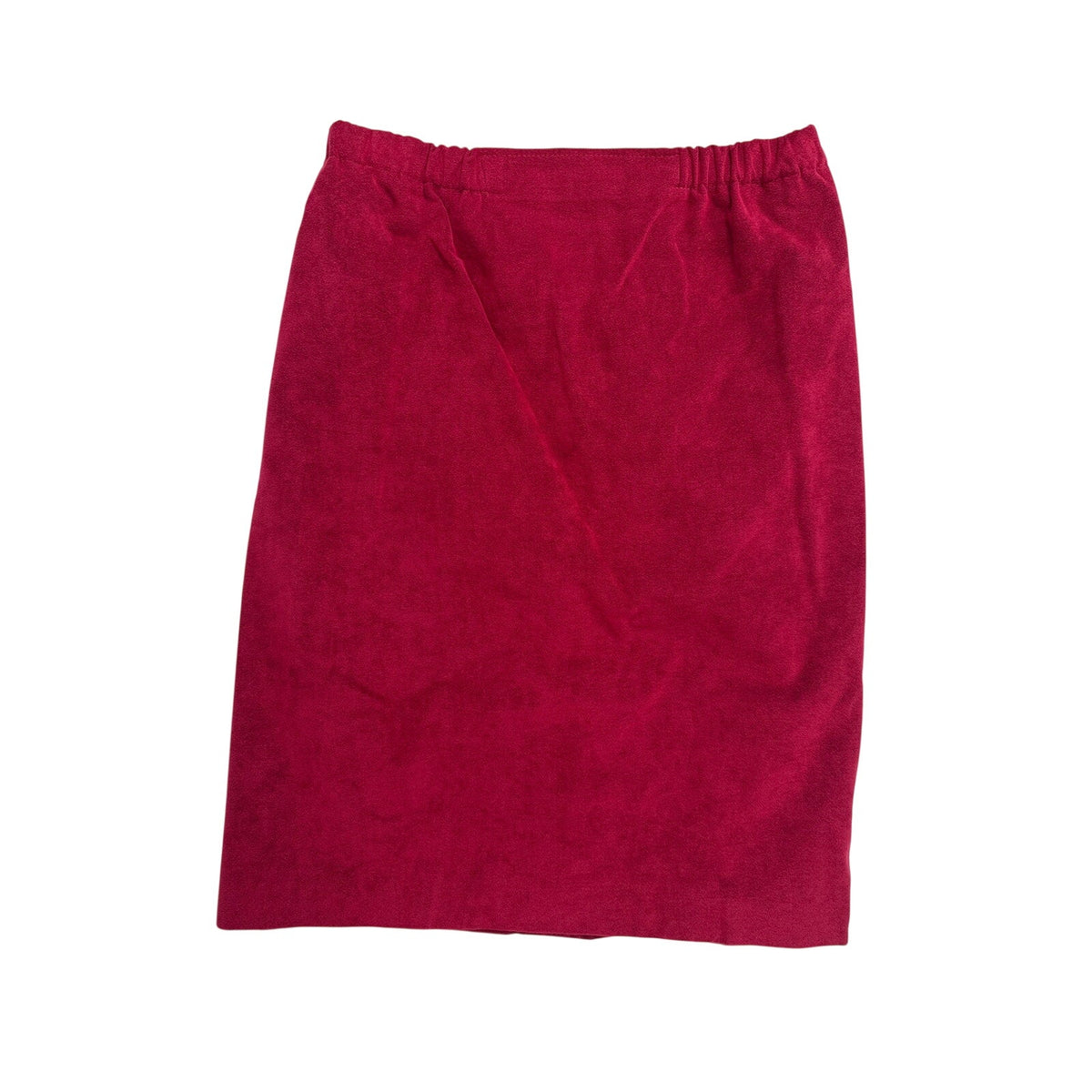 Vintage 90s Baron Peters Wine Ultrasuede Skirt Suit Set Women's Large