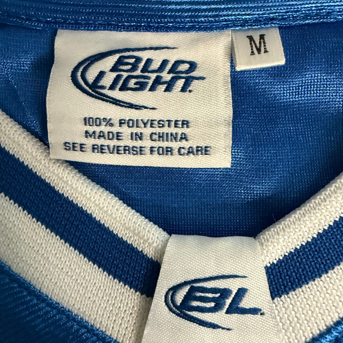 Vintage 90s Women's Medium Bud Light Football Jersey Shirt 00