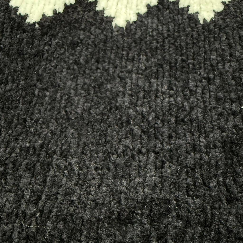 Vintage 80s Susina Argyle Cardigan Sweater Womens Med Black White Chunky Knit