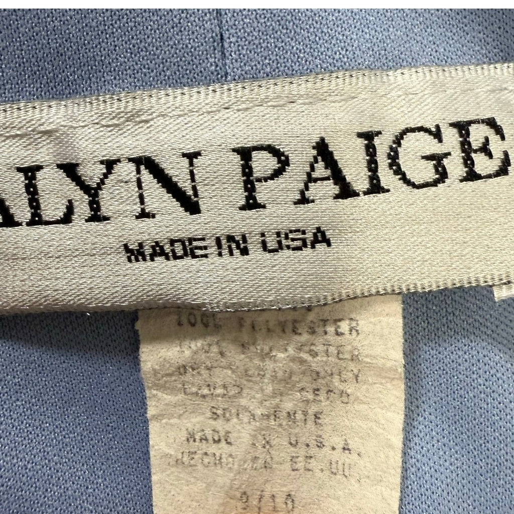 Vintage 90s Alyn Paige Lavender Blue Slip Maxi Dress USA Women's 9/10