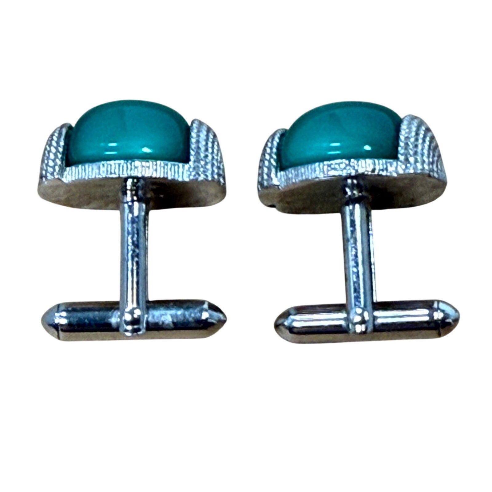 Mens 60s Green Cufflinks